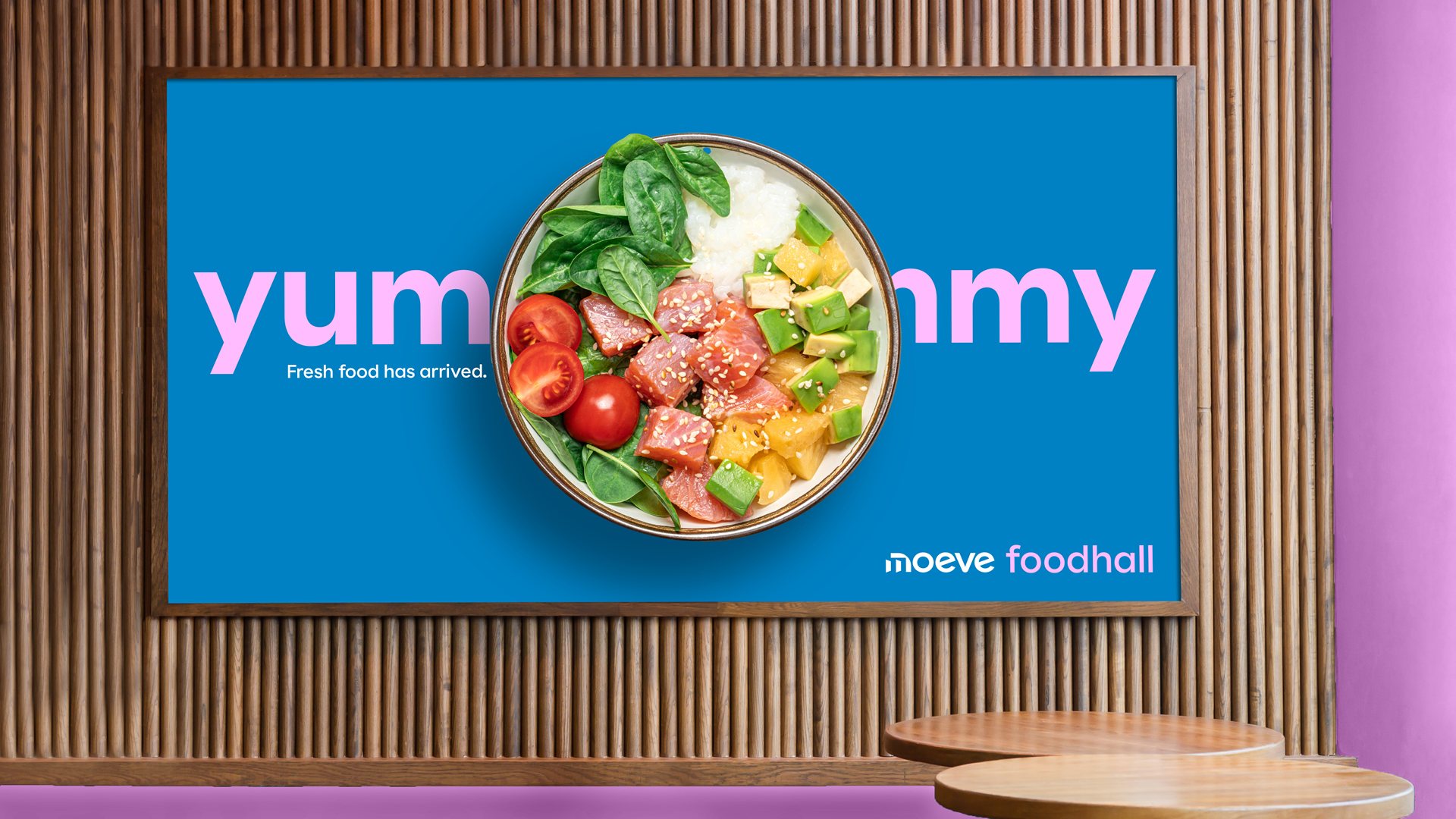 Moeve foodhall screen: yummy