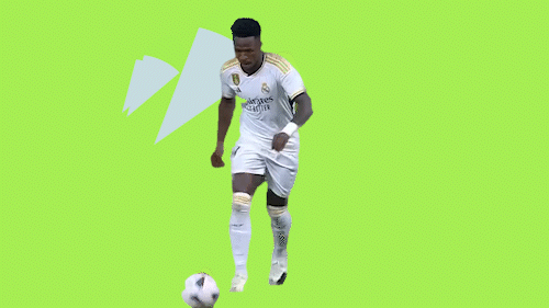 Animated Real Madrid player with the Unicaja fan