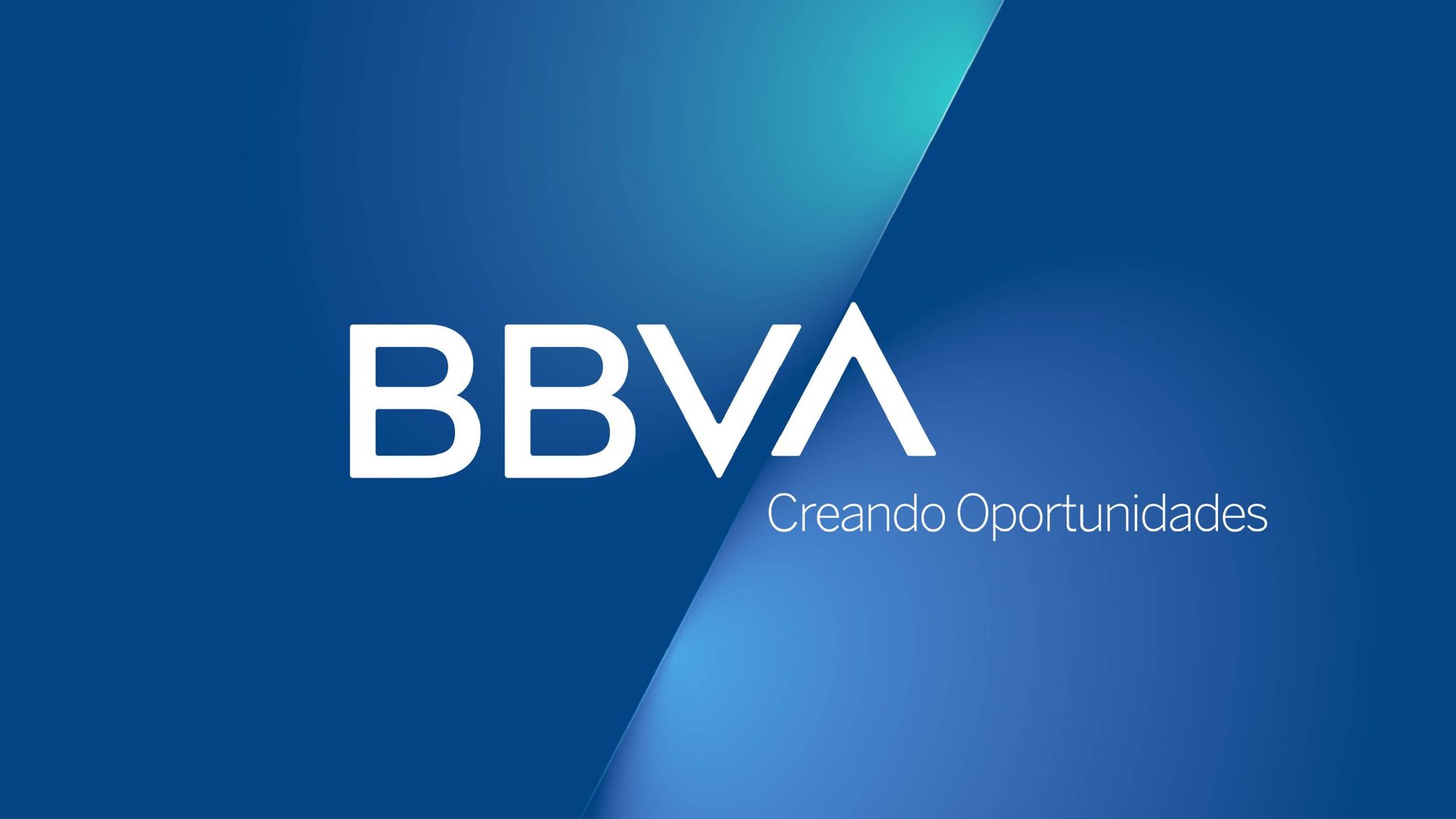 BBVA wordmark: Creando Oportunidades